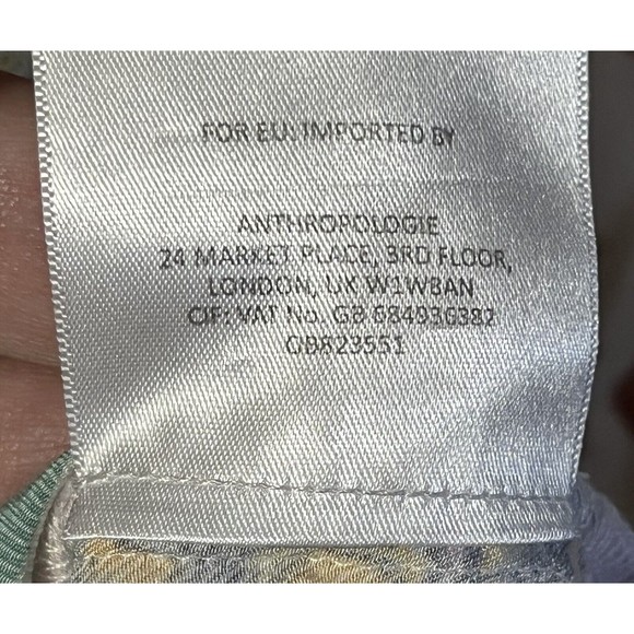 Moulinette Soeurs Anthropologie Mixed Pattern Print Tie Bow Sleeveless Blouse S - Picture 4 of 6